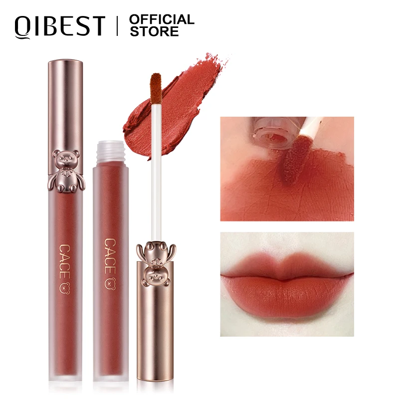 Sexy Women Lipstick Matte Lip Gloss 6 Colors Liquid Lipstick Lightweight Long Lasting Lip Tint Waterproof Moisturizing Makeup