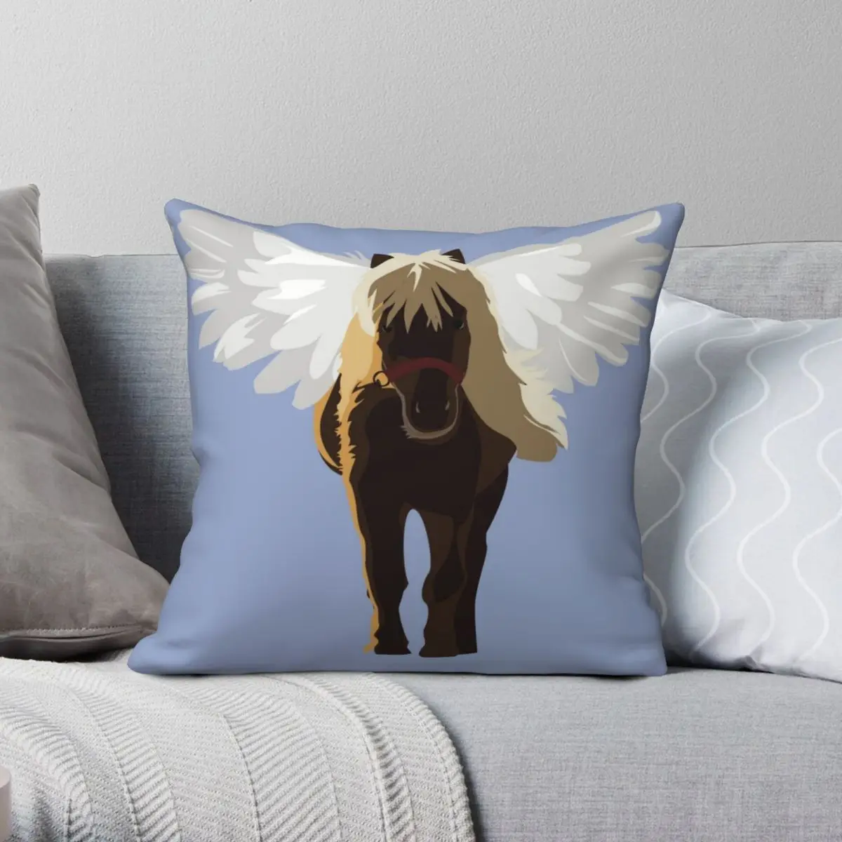 Fly High Li'l Sebastian Pillowcase Polyester Linen Velvet Pattern Zip Decorative Throw Pillow Case Car Cushion Cover