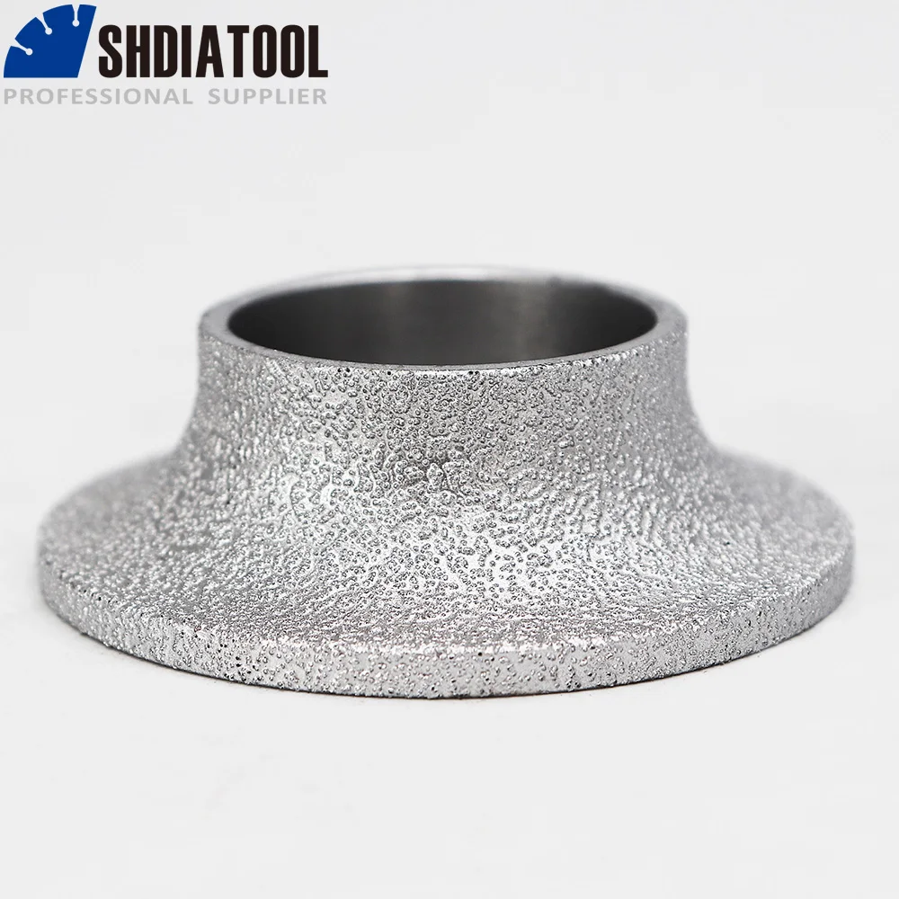 Shdiatool 1pc 75mm x 20mm roda de esmerilhamento de diamante soldado a vácuo para perfil de borda lamina