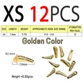 12 piezas doradas XS