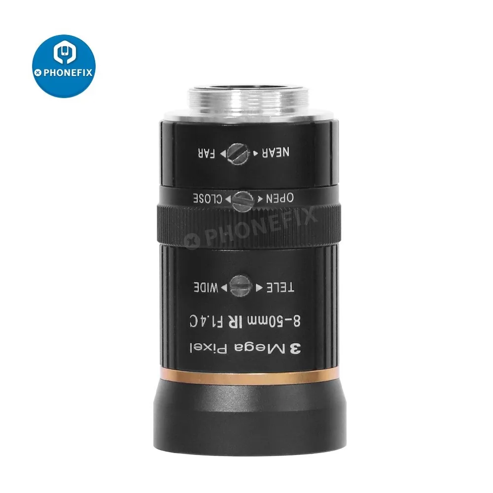 8-50มม.3MP 1/2คู่มือรูรับแสง C-Mount กล้องเลนส์กล้องวงจรปิดกล้อง De Vigilancia สำหรับส่วนใหญ่ High Zoom กล้องรักษาความปลอดภัย