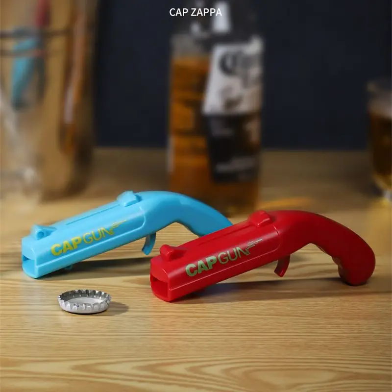 Aixiangru CUP GUN UFO Launch Bottle Opener,Creative Personality Beer Cap Web Celebrity Sniper Firing Gun,Corkscrew