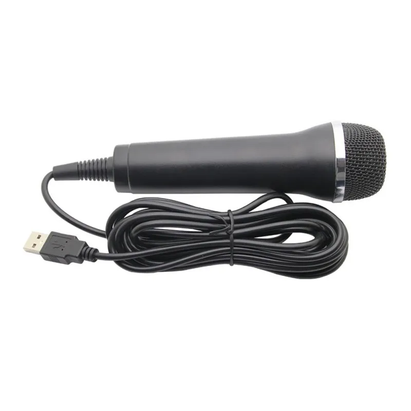 Para ps3/ps4/xbox um fino/controlador wii microfone 2.2m manuseado usb com fio microfone gamepads desempenho karaoke mic