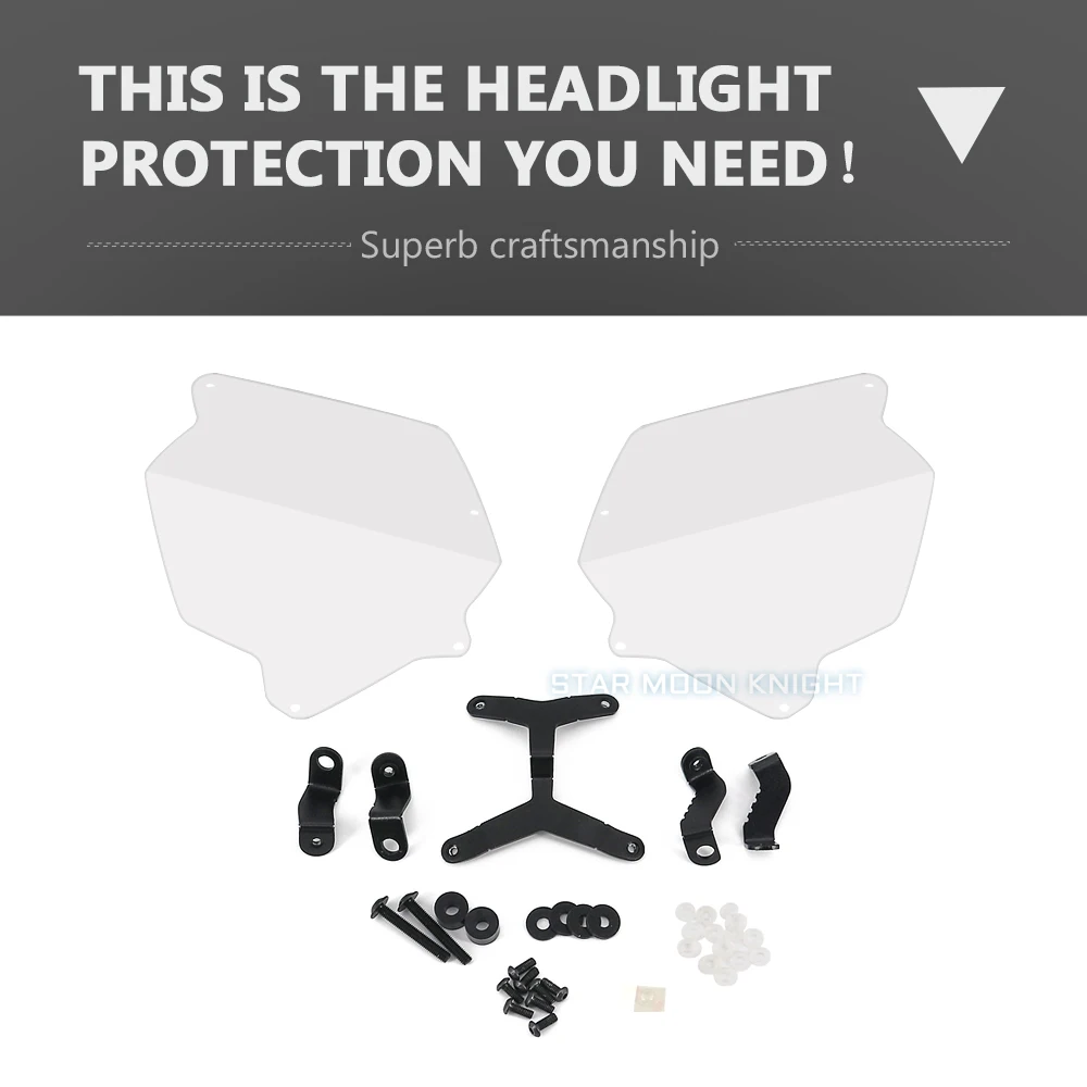 Protector de faros para motocicleta Tiger 800 XC XCX XCA XR XRT XRX 2011-2018 1200 Explorer, cubierta protectora acrílica