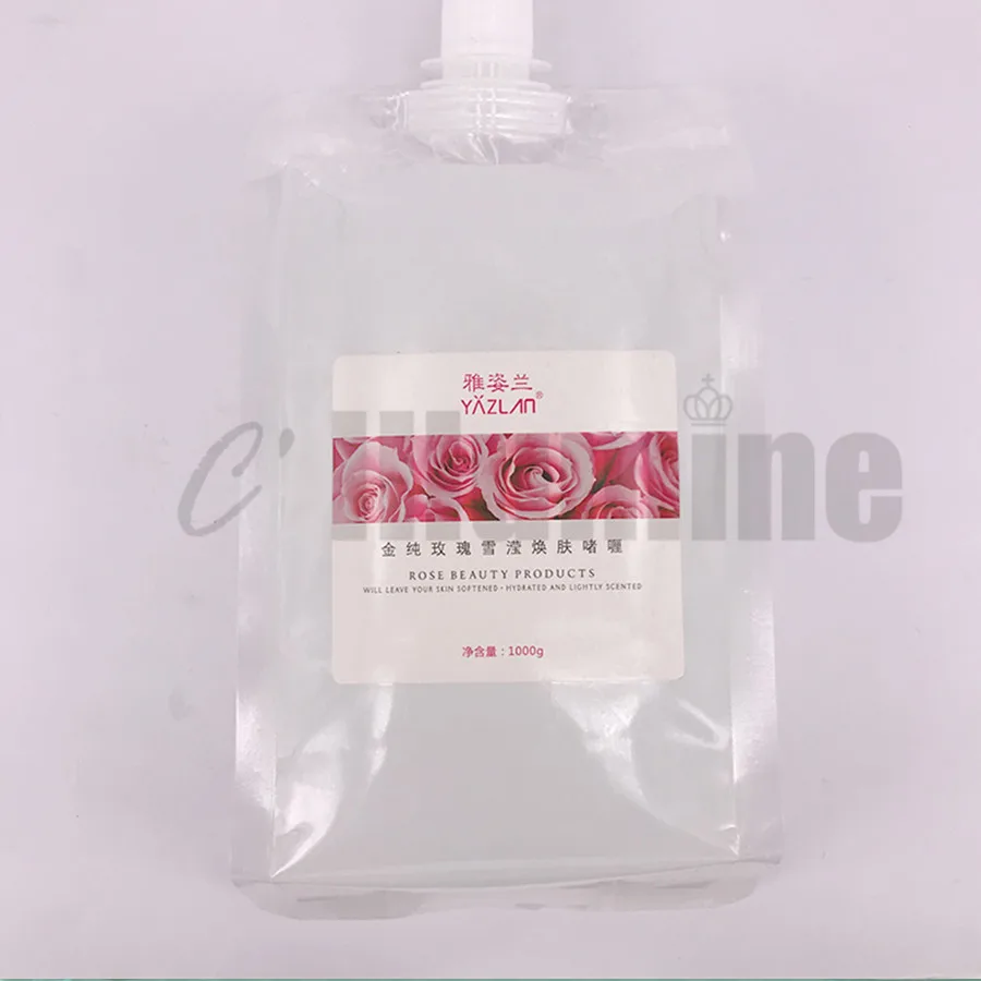 Rose Exfoliating Gel Facial Exfoliator Cream Men Women Dead Skin Remove Gel Mild 1000g Salon Equipments