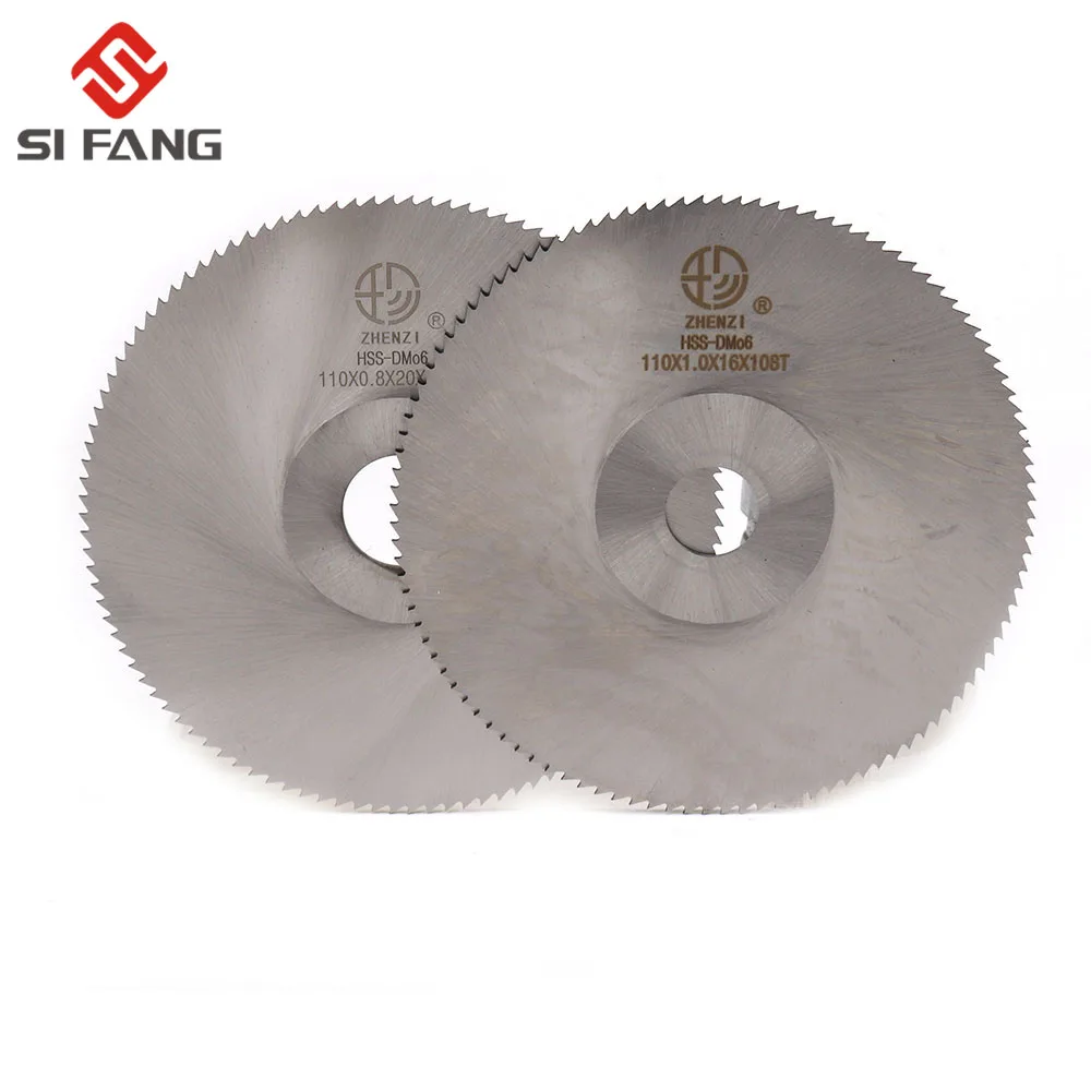 110x0.8x16/20mm 108T HSS Steel Circular Saw Blade Wood Metal Cutting Disc Slitting Saw Blade General Purpose Saw Blade 1pc