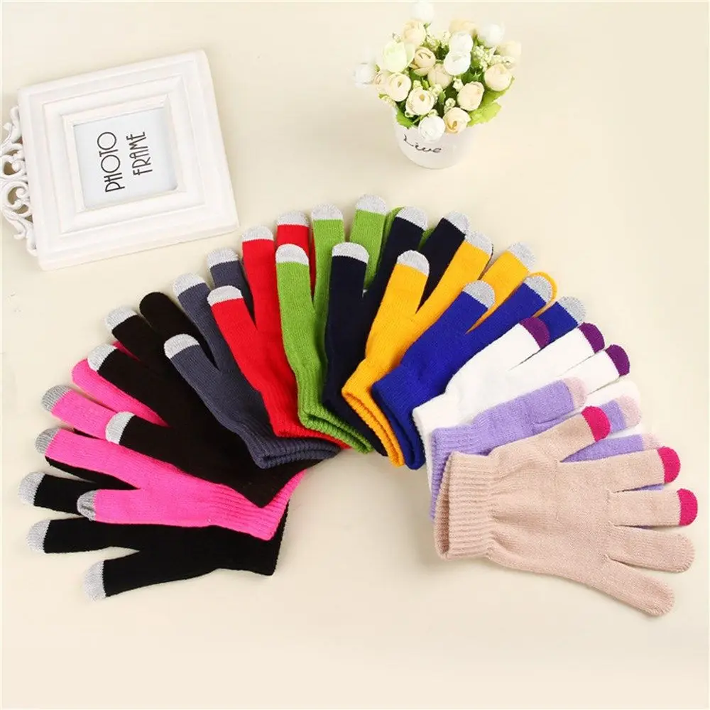 

Cycling Driving Warm Elastic Winter Gloves Touch Screen Full Finger Gloves Mittens