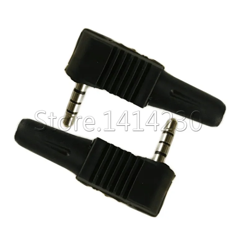 1 Piece 90 Degree 3.5mm 4 Poles Audio Plug 3.5mm Plug Headphone Plug Jack Adapter
