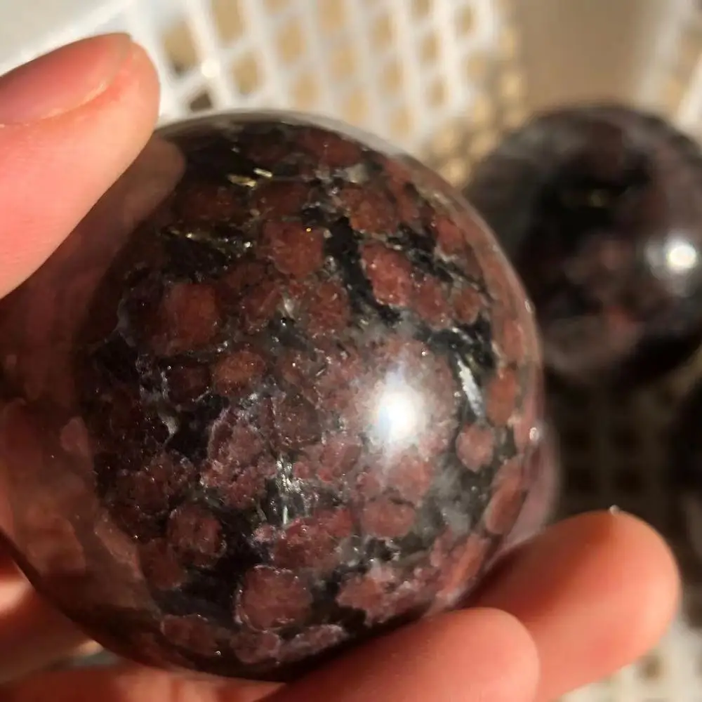 55mm-60mm  Rare beautiful garnet ball crystal ball mineral healing hot