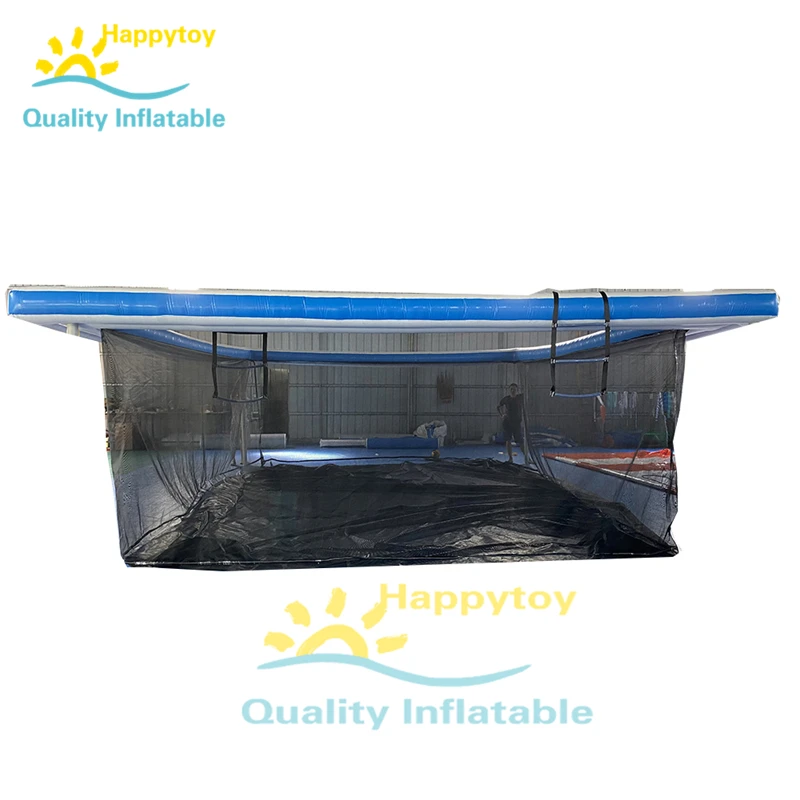 

Foldable And Removable Double Layer Sea Floating Swimming Yacht Inflatable Ocean Pool With Net