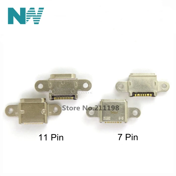 50Pcs/Lot Micro Usb Jack Type-C Mobile Phone Connector Interface Charging Port For Samsung S7 Edge S800F G9300 G9308 G9350 G930F