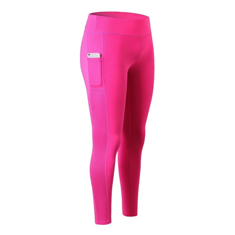 Women' Autumn Winter Plus Fleece Trousers PRO High-waist Yoga Running Fitness Long Pants