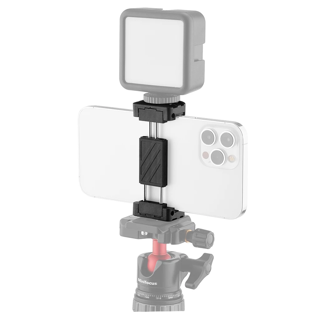 ขาตั้งกล้องรองเท้าเย็นสำหรับไมโครโฟน LED Light 1/4 ''สกรูสำหรับ iPhone 11 Pro Max XS Max XR X 8 7 6 Plus