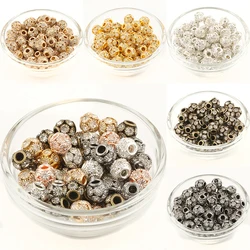 8 10 12mm Metal Crystal Rhinestone Bayberry Ball Beads Round Spacer Beads For Jewelry Making Diy Bracelets Necklace Accessories