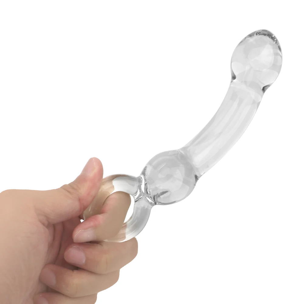 Transparent Glass Penis Wand Dildos For Women Vaginal Anal Plug Men Butt Dilator Female Masturbator Sex Toys Adults Erotic Goods