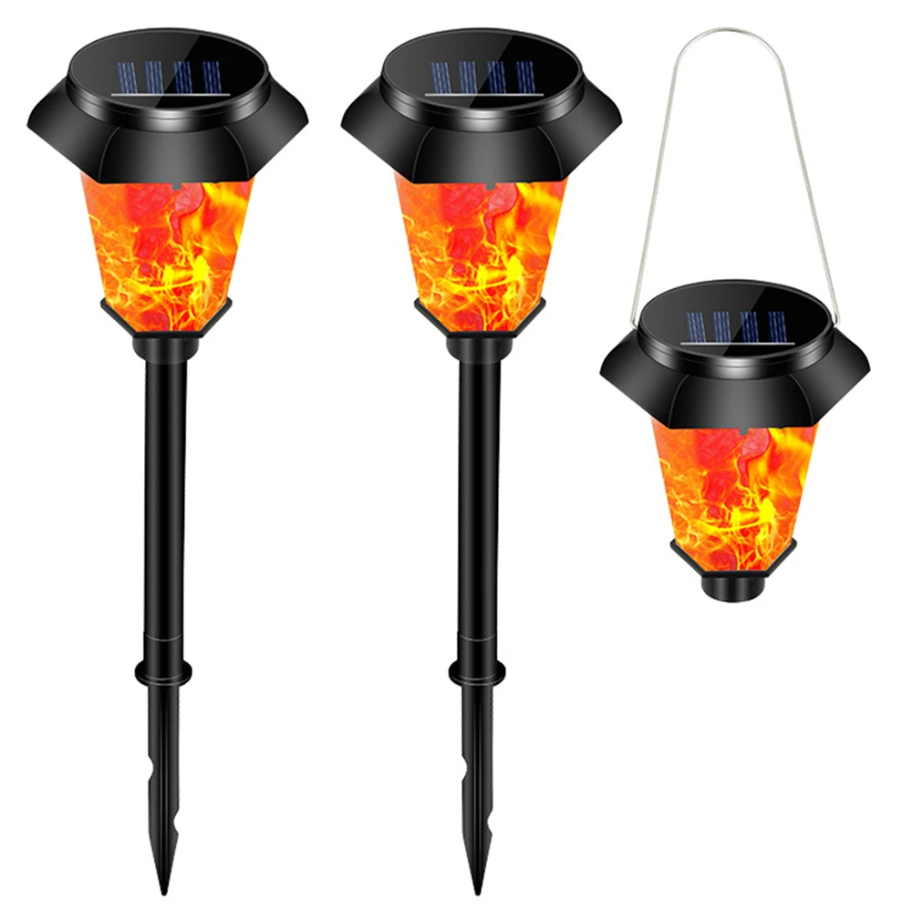 

LED Solar Light Waterproof Flame lamp Outdoor Garland Solar Powered Lamp Christmas For Pathway Patio Yard Lawn Garden Decoration