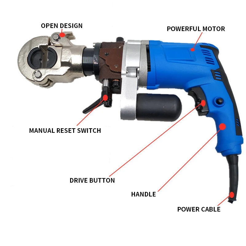 Portable Electric Hydraulic Crimping Tool ST-300/400 Electric Crimping Tool 6T/12T Hydraulic Crimping Tool