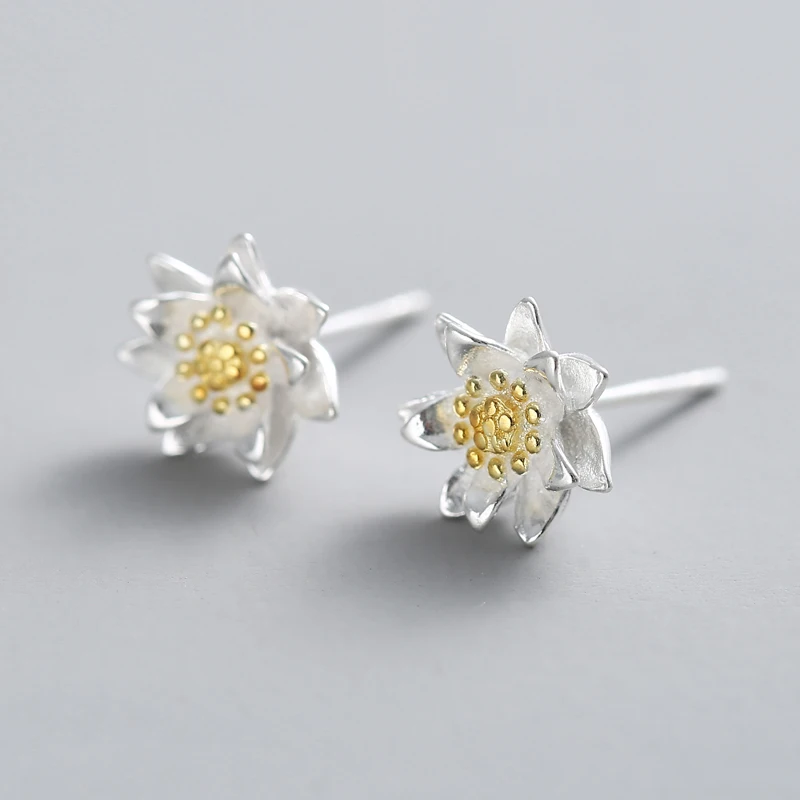 REETI 925 Sterling srebrne kwiaty stadniny kolczyki dla kobiet 2018 nowy Trend osobowości pani mody biżuteria