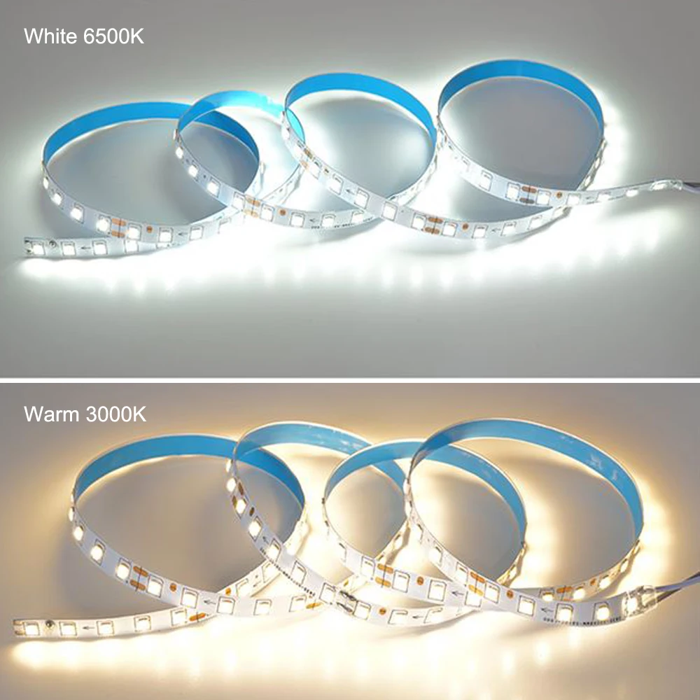 3 meters 2835 LED ribbbon 5B10C 100D 7mm LED strip white and warm color light tape be used in panel light chandeliers etc.