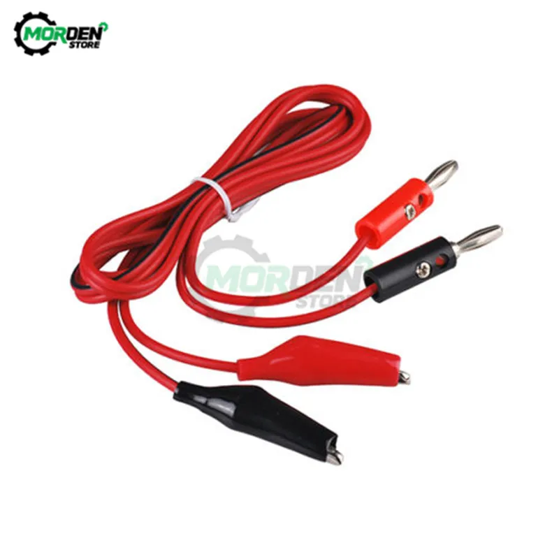 5Pair 1M Double Red and Black Banana plug Clips Crocodile Cable Alligator Jumper Wire Test Leads