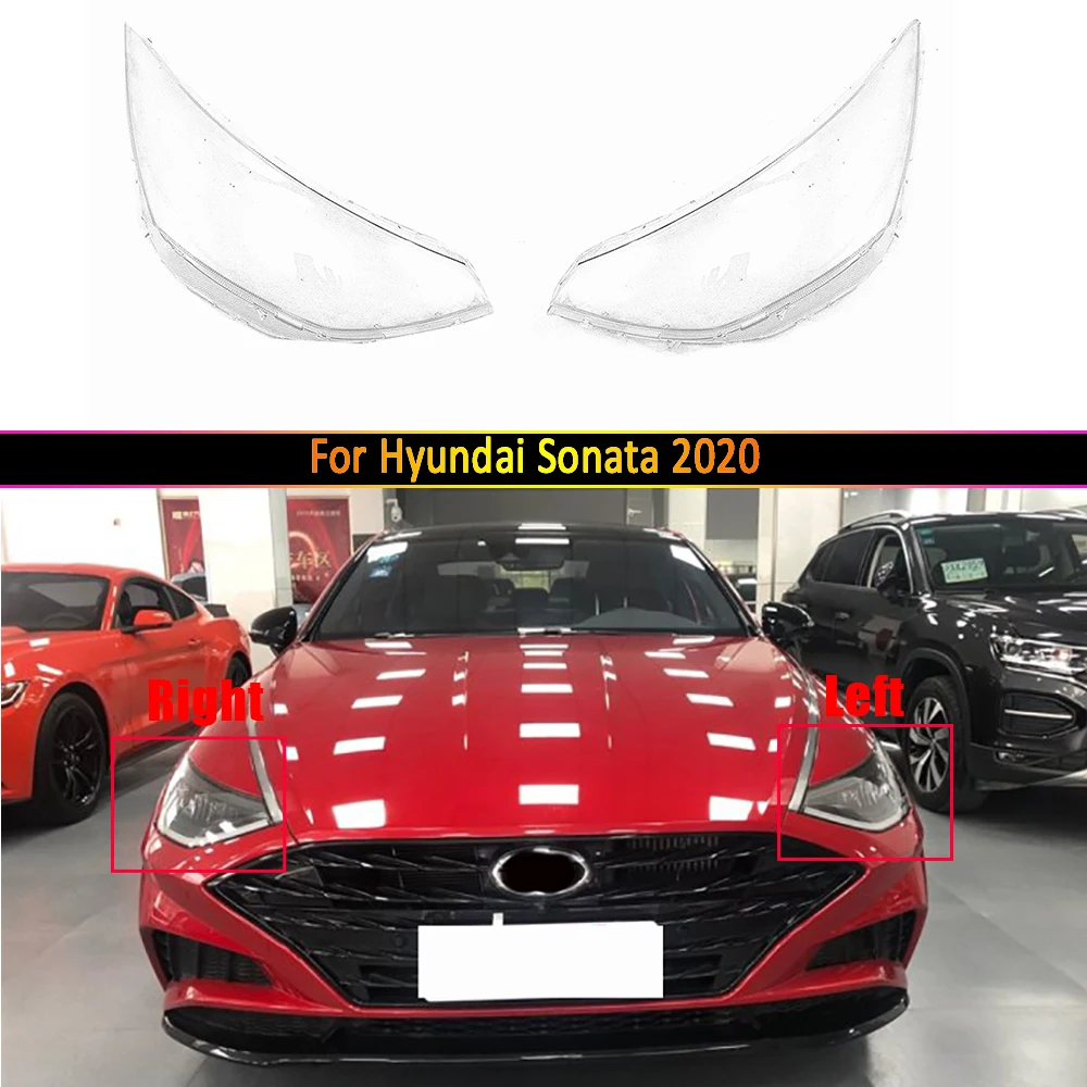 

For Hyundai Sonata 2020-2022 Front Headlight Cover Transparent Mask Headlamp Lamp Shell Plexiglass Replace Original Lampshade