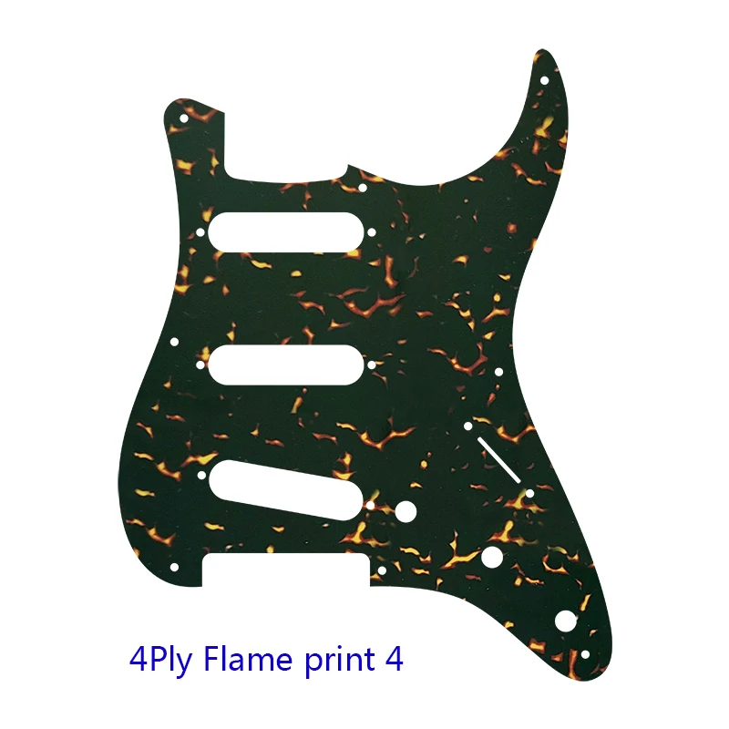 Fei Man - Standard St SSS Guitar Pickguard, Scratch Plate, Multi Color Choice, Flame Pattern, Guitar Parts, 57 \',8 Screw Hole