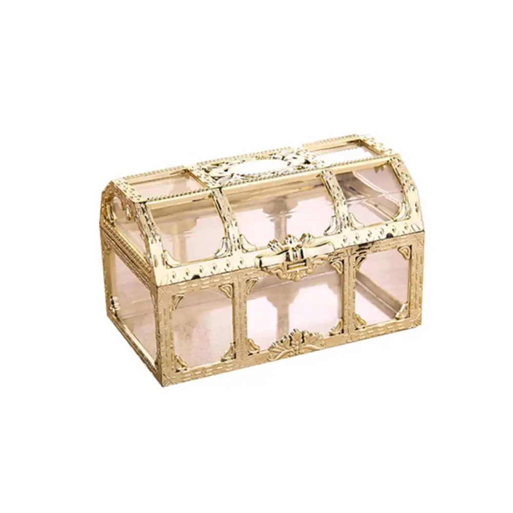 2021 New Vintage Transparent Storage Box Candy Trinket Jewelry Holder Organizer Container