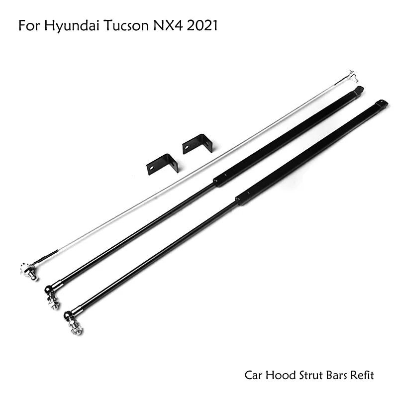 Front Bonnet Hood Modify Lift Support Shock Gas Spring Absorber Struts For Hyundai Tucson (NX4) 2021-present