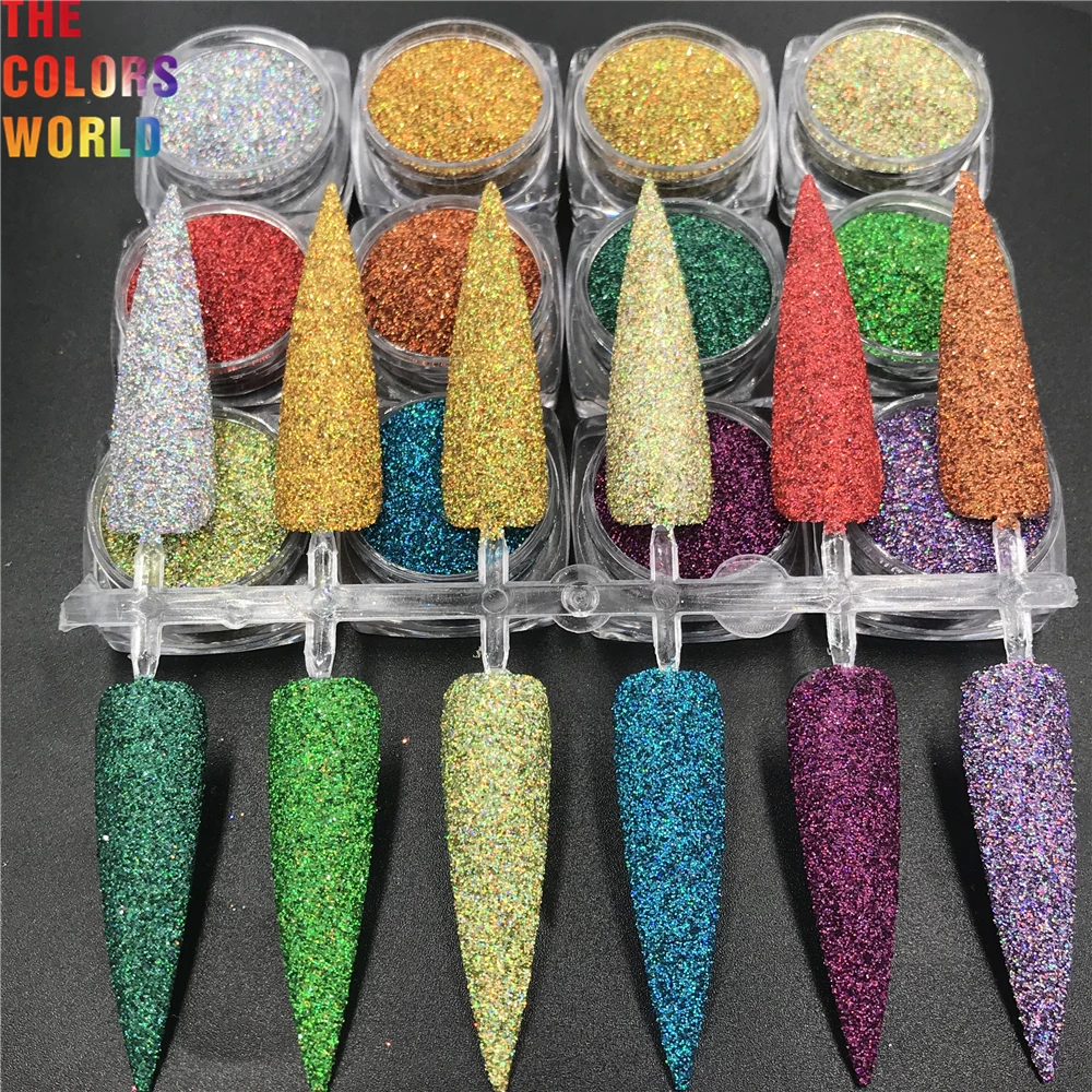 TCT-584 Cosmetic Grade Holographic Nails Glitter Holo ногти дизайн uñas Henna TattooTumbler Crafts Manicure Festival Accessories