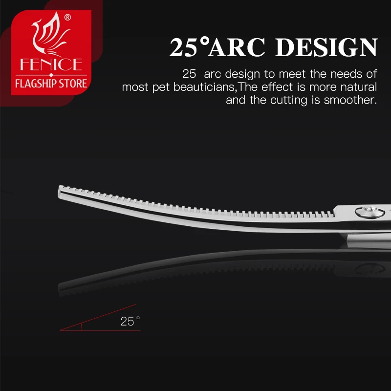 Fenice 6.5 inch High Quality JP440c hair scissors curved thinner scissors hairdressing beauty salon styling shears