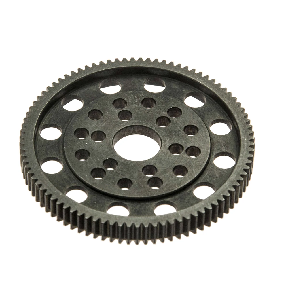 YEAHRUN Steel Spur Gear Pitch 48p 87T for Axial SCX10 1/10 RC Crawler Car Alloy Center Gearbox Replacement Parts Accessories