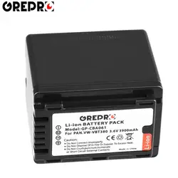 3900mAh VW-VBT380 VW VBT380 Battery for Panasonic HC V110 V130 V160 V180 V201 V210 V250 V380 V520 V720 V770 VX981 W580 W850