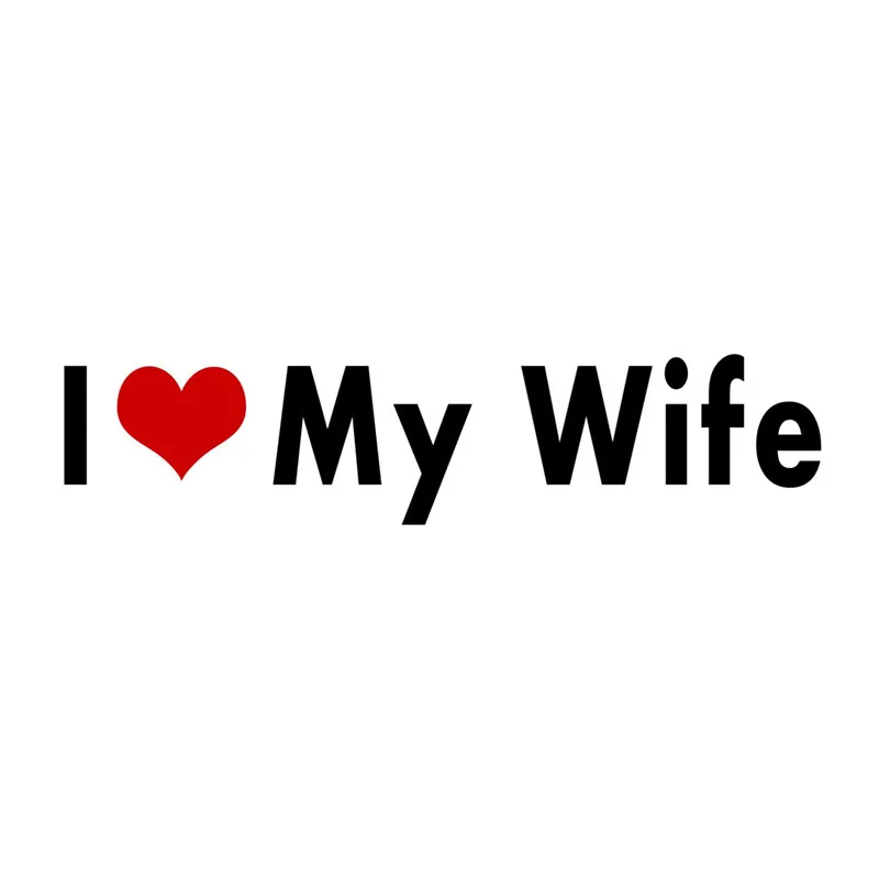 

15cm I Love My Wife Sticker - Multisurface Decal - Durable and Waterproof Stickers for Cars Trucks RVs Windows Locker