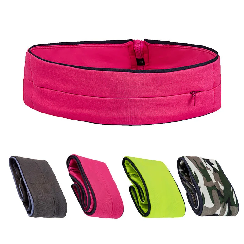 Professional Running Waist Bag Men Women Gym Yoga Sports Bag Trail Invisible Mobile Phone Money Running Belt Fanny Waist Pack