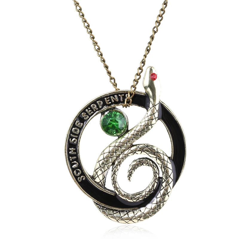 TV Show Riverdale Snake Necklace Letter South Side Serpents Vintage Punk Necklaces for Women Men Pendant Jewelry