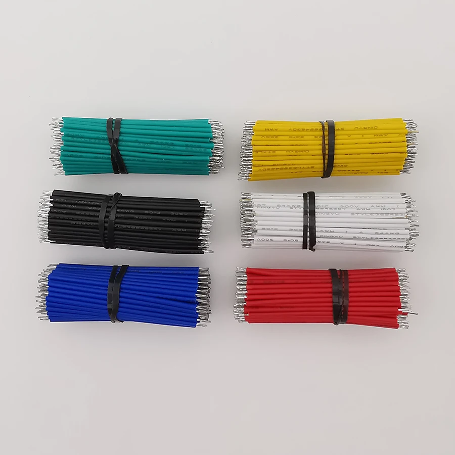 100Pcs Tin-Plated Breadboard PCB Solder Cable 24AWG Fly Jumper Wire Cable Tin Conductor Wires 1007-24AWG Connector Wire