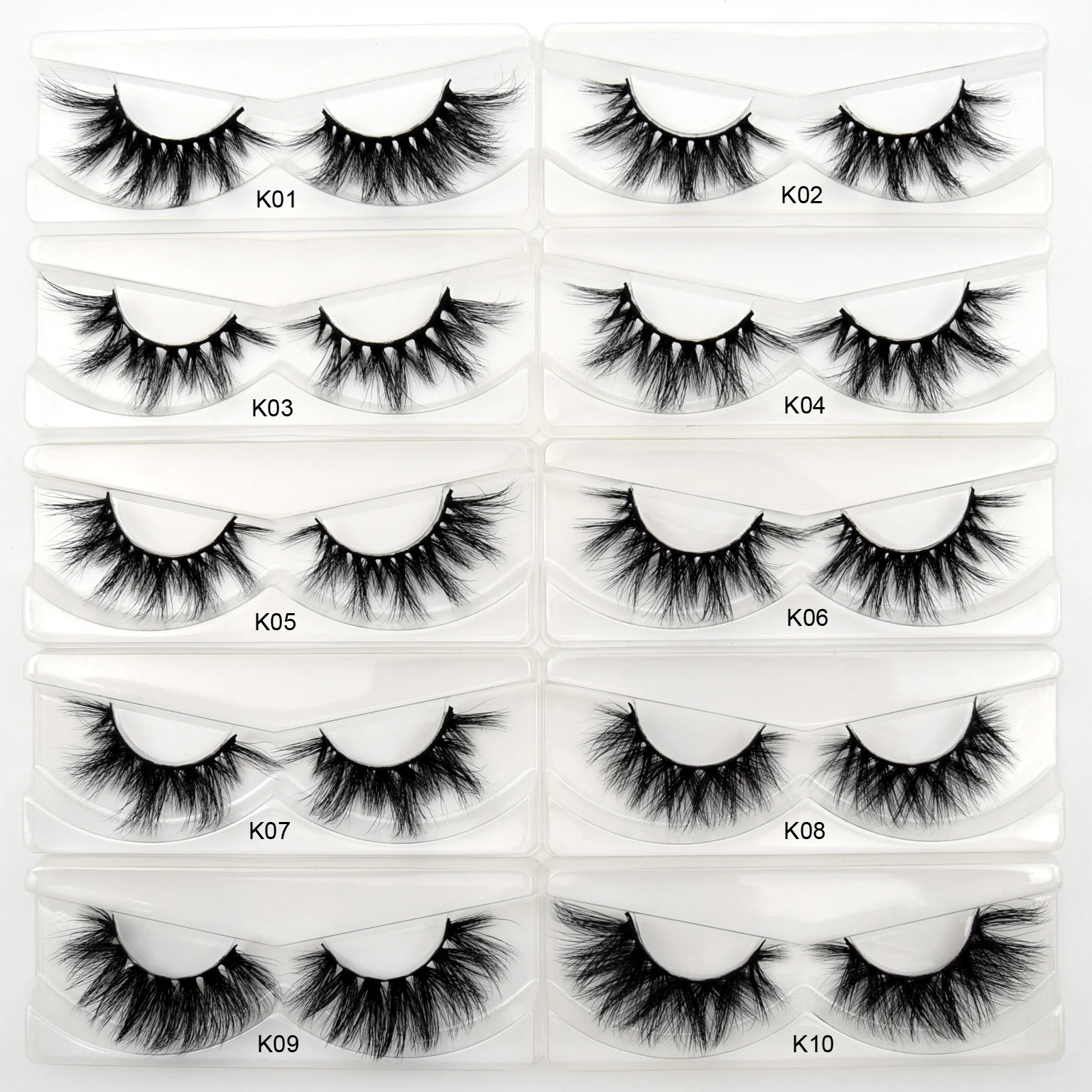 5D Mink Lashes Bulk Wholesale 30/60/100pcs 3d Mink Eyelashes Bulk Natural False Lashes Pack False Eyelashes Makeup Eyelashes Set