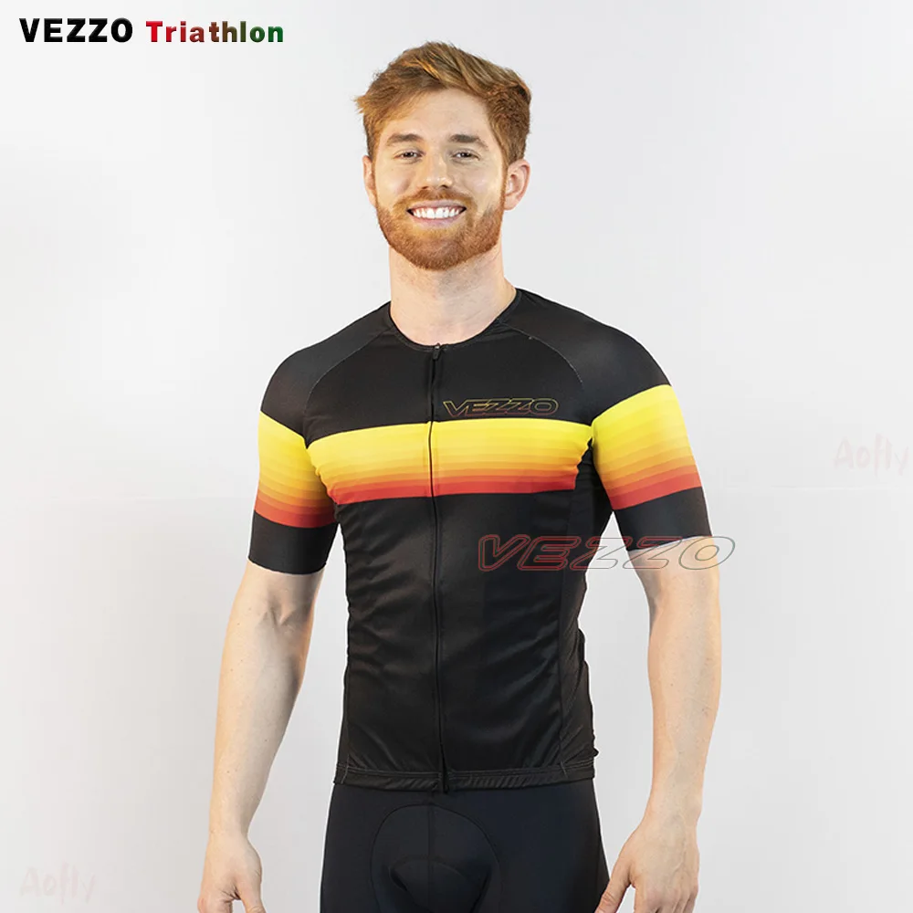 

Vezzo MTB Men's Cycling Clothing Short Top 2022 On Sale UV Protection Shirt