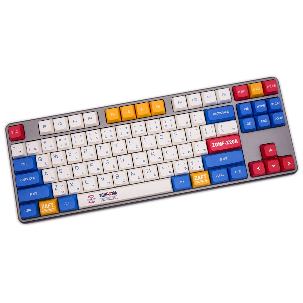 G-MKY Keycap Gundam Robot XDA Profile Japanese Keycap Dye-Sublimation Thick PBT Keycaps MX Switch Mechanical Keyboard Keycap