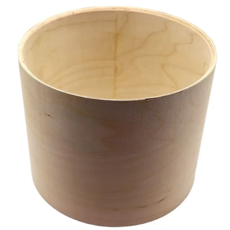 14Inch * 13Inch Birch Wood Drum Body Drum Shell with 45 Degree Bearing Edge Undrill No Holes 14 Inch Diameter 13 Inch Depth