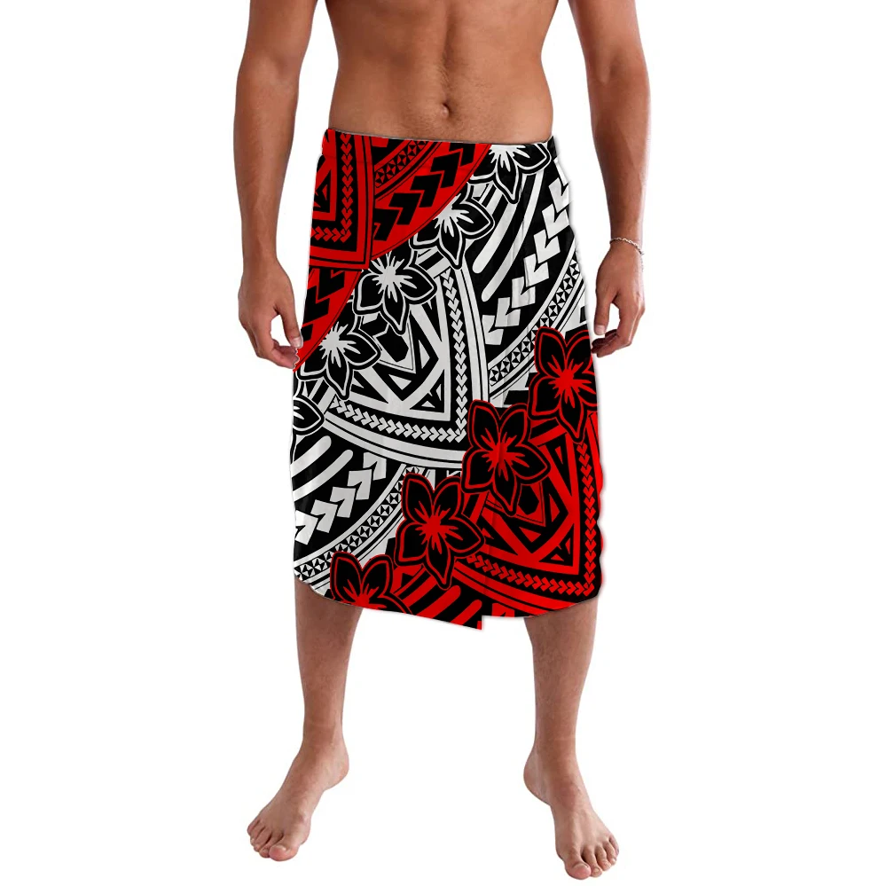 Lavalava Polynesian Print Fabrics Aboriginal Skirt Customize With Logo Indigenous  Painting Art Cozy Men Half Skirt ie faitaga