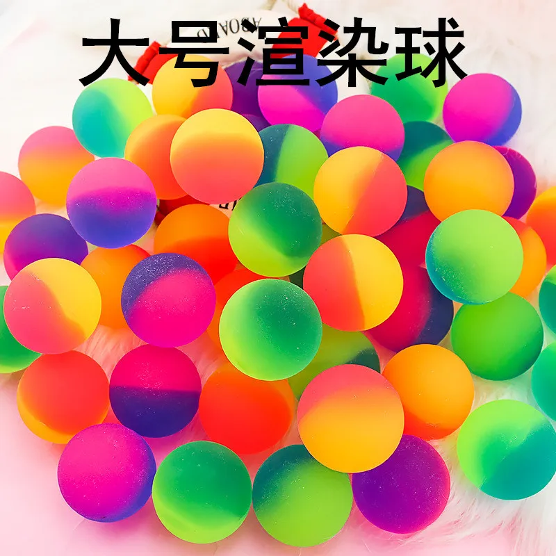 45mm Stress Ball Rubber Bouncing Jumping Balls Outdoor Games Ball Toys For Children Kids Party Favors Christmas Gift Goodies