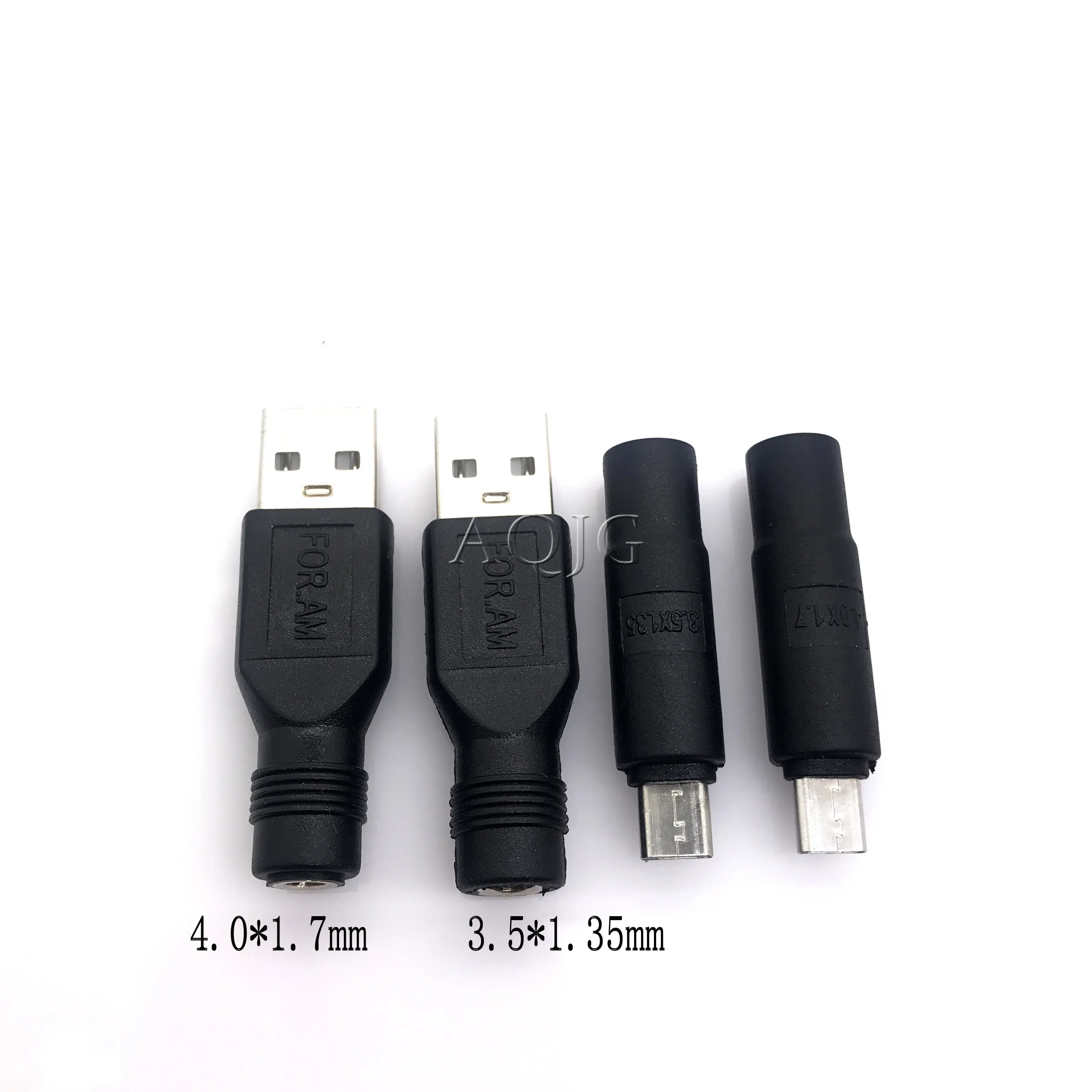 1PCS Micro USB / USB 2.0 Male to DC 3.5*1.35 / 4.0*1.7 mm Female Plug Jack Converter Laptop Adapter Connector