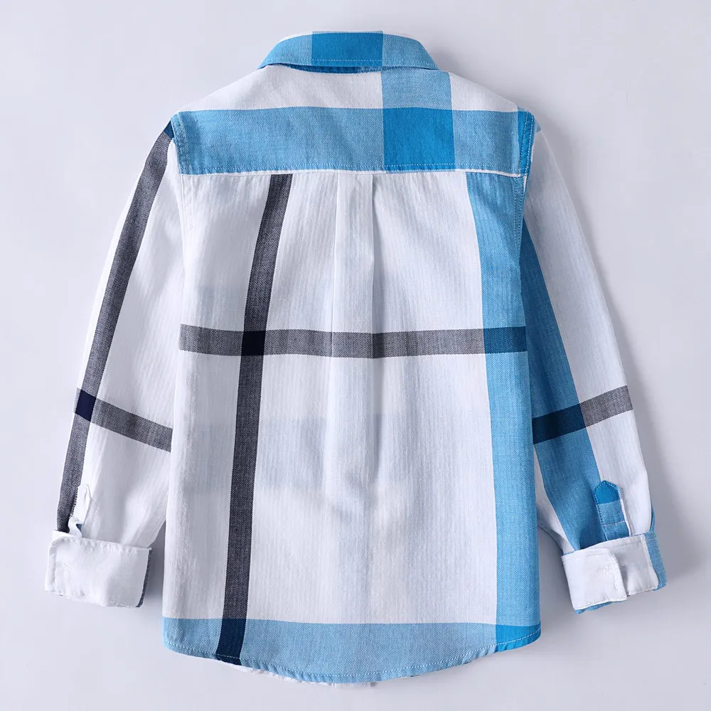 GFMY 2020 summer 100% Cotton Full Sleeve Fashion kids Plaid Shirt 3T-14T Casual Big Kid Clothes Can Be a Coat