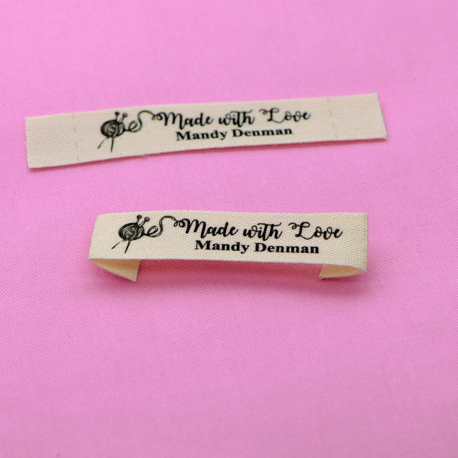 

Custom Sewing label，Custom Clothing Labels - Brand Tags, Logo or Text, Handmade, Custom Design (FR014)