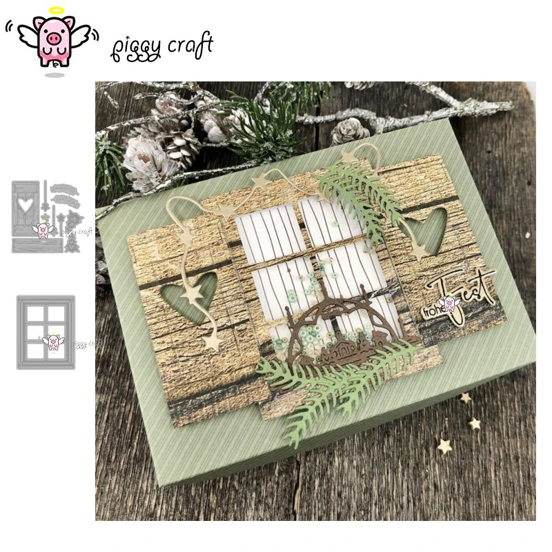 Piggy Craft metalowe matryce do wycinania matryce do wycinania dekoracja okna papier do scrapbookingu nóż rzemieślniczy forma ostrze dziurkacz