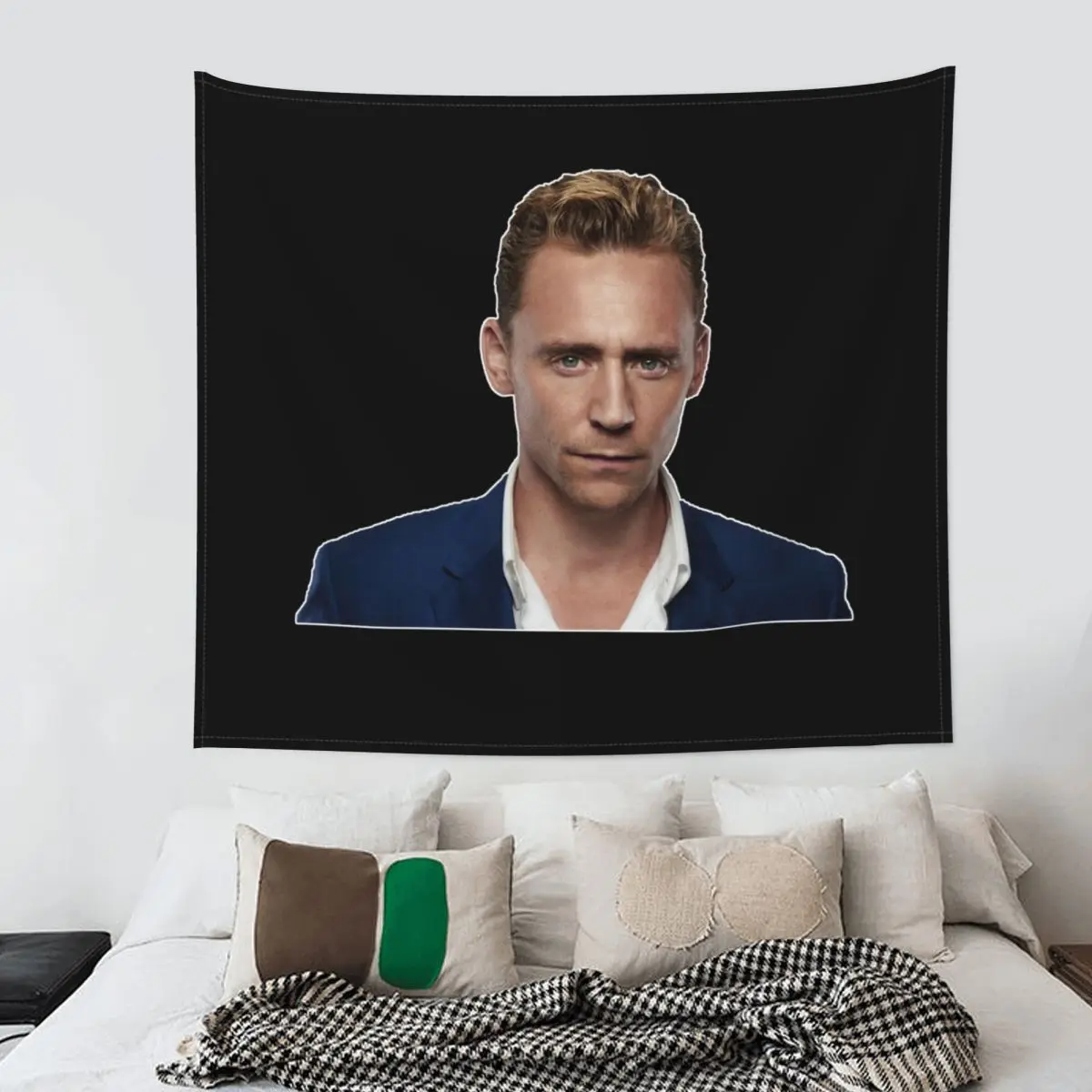 

Tom Hiddleston Fan Art Tapestry Wall Hanging Hippie Polyester Tapestry Boho Wall Blanket Wall Decor Tapiz