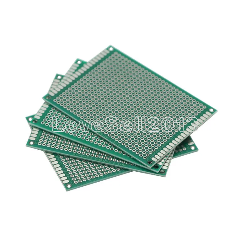 5pcs NEW 6x8cm Double side Protoboard Circuit Tinned Universal DIY Prototype PCB Board