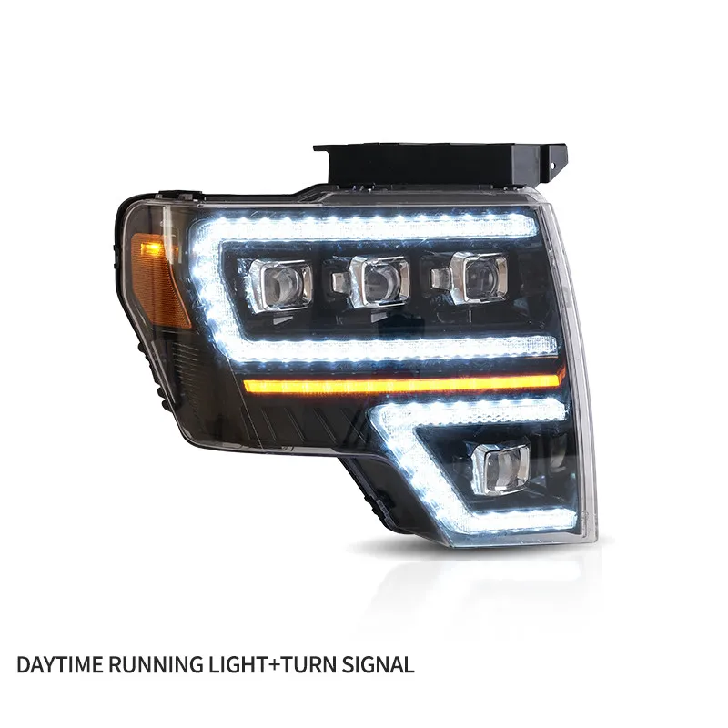 Factory Wholesale Full Led Headlights 2009-2014 DRL Raptor Front Lamp 2009-2014 Full LED 2011 Headlights For Ford F150