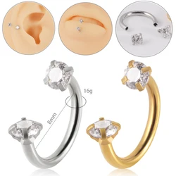 1Pc Inner Screw Earring Internal Piercing Septo Nose Lip Eyebrow Ear Septum Cartilage Helix Captive Hoop Ring Belly Piercings